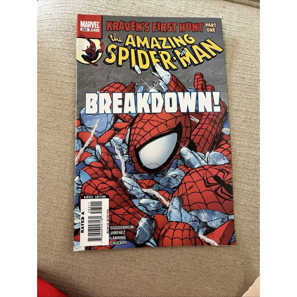 AMAZING SPIDER-MAN # 565  MARVEL COMICS 2008 KRAVEN'S FIRST HUNT